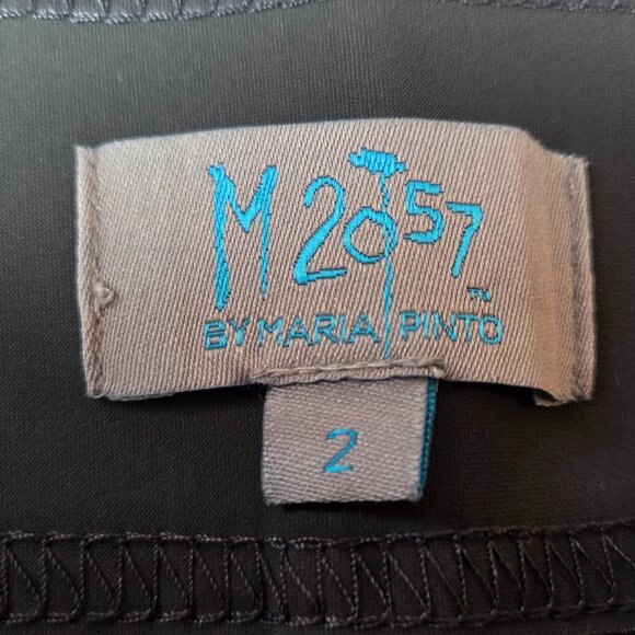 Maria Pinto M2057 Womens Pants Size 2 Gray Stretch Pull On Seamed Career Neutral - Picture 5 of 7